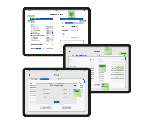 Business Analysis Workshop for Recruitment - wireframes